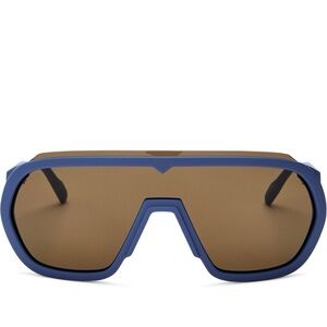 AUTHENTIC KENZO Shield Sunglasses with Blue Matte Border Finish